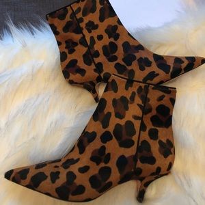 Schutz Clarice Leopard Booties